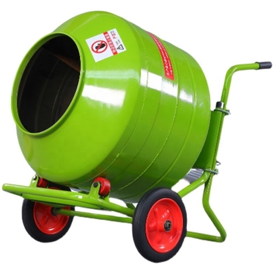 Single Operation Drum Mixer With Wheels Cement Mortar Mini Mixer